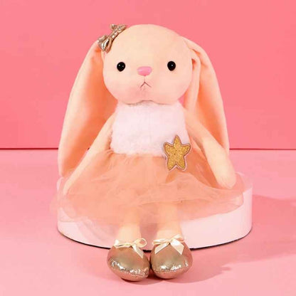Peluche lapin beige en coton Ballerine Apaisante