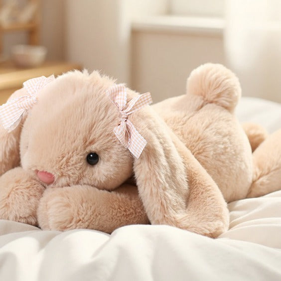 Peluche lapin douce soyeuse Timidou