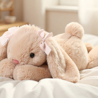 Peluche lapin douce soyeuse Timidou