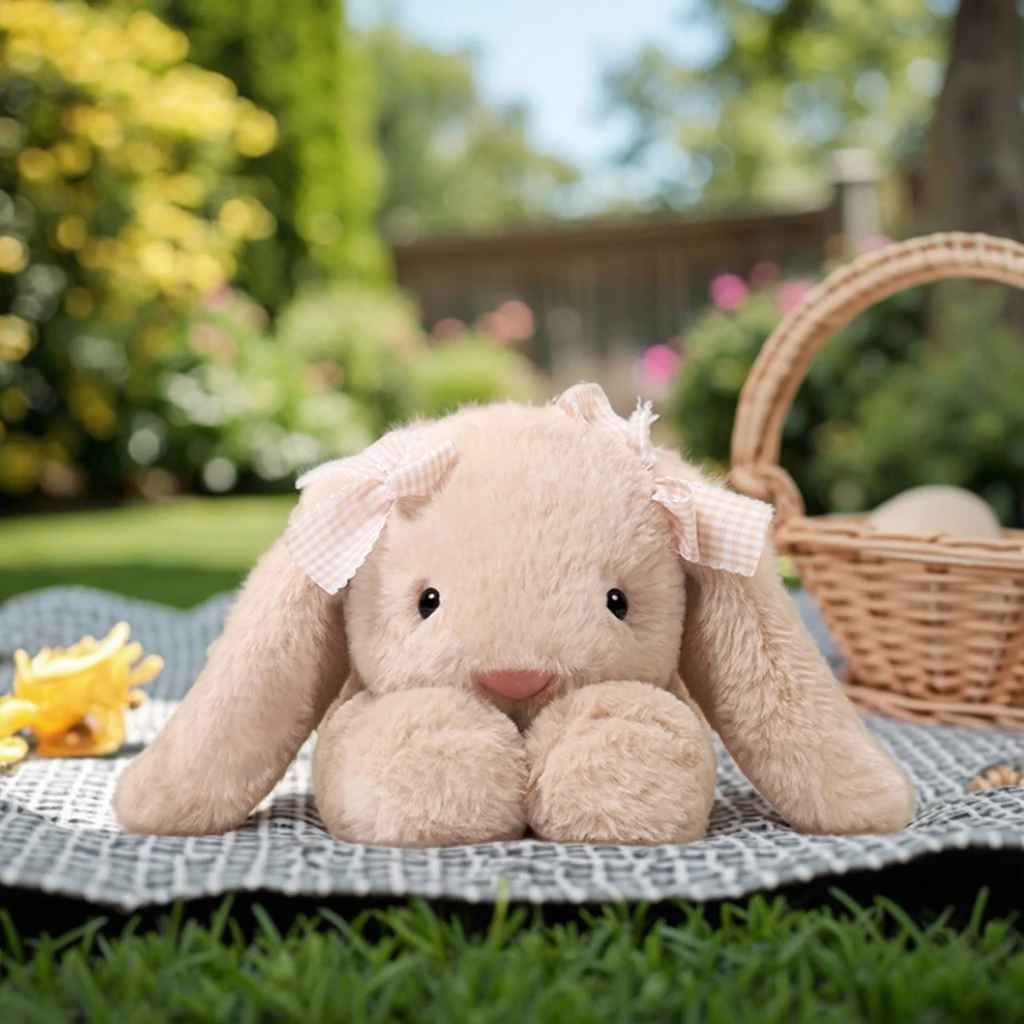 Peluche lapin douillette apaisante soyeuse Timidou