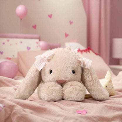 Peluche lapin douillette moelleuse Timidou