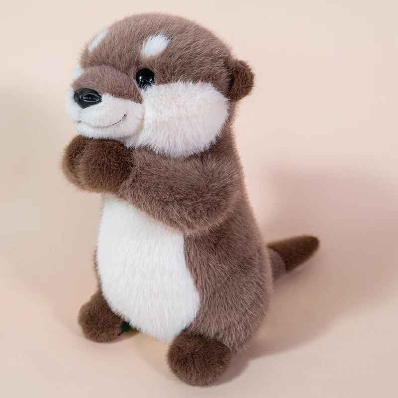 Peluche loutre douillette stimulante Observatrice