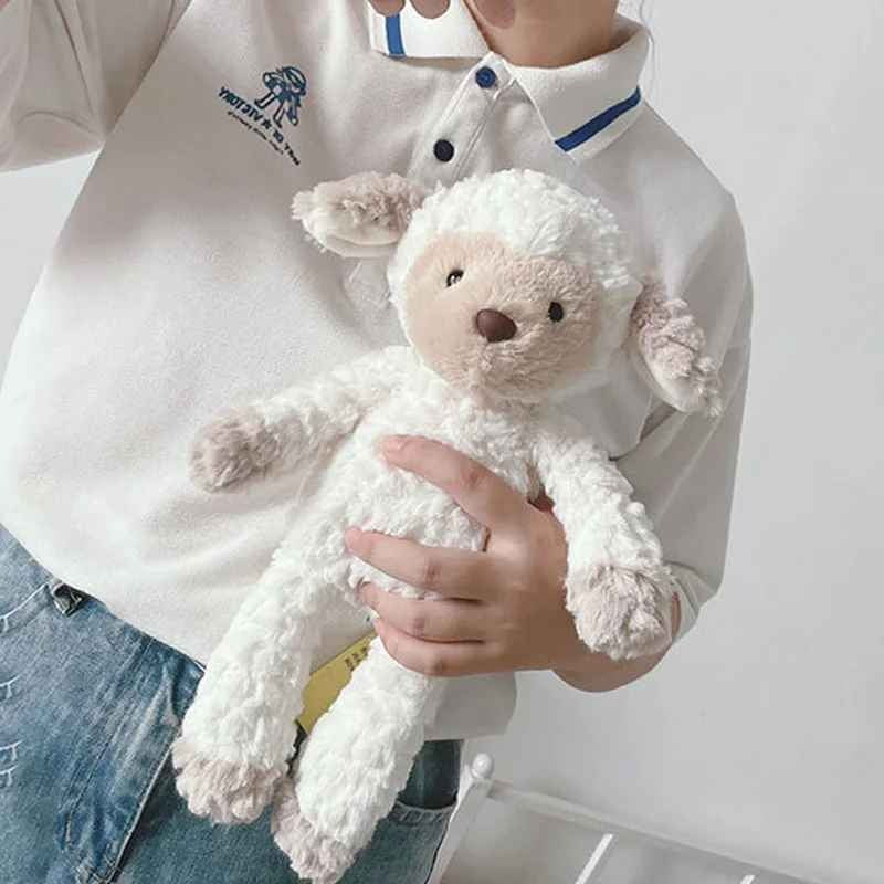 Peluche mouton douce beige Doudou Apaisant