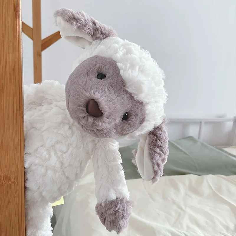 Peluche mouton douce soyeuse Doudou Apaisant