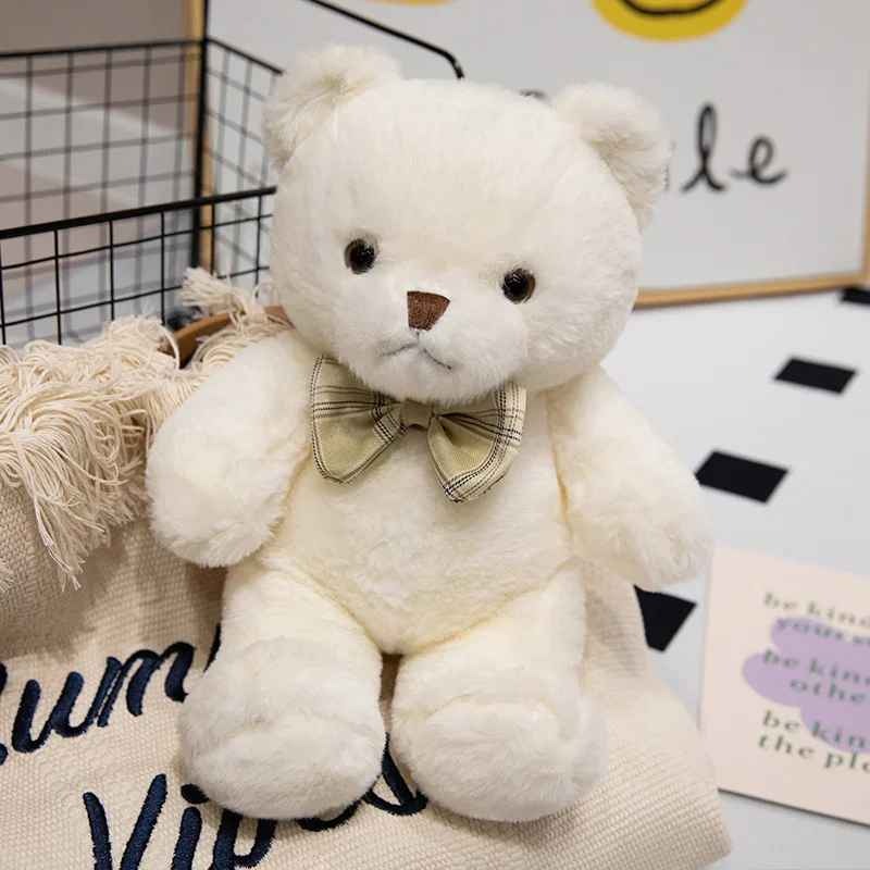 Peluche ours douce blanche Nounours Câlin