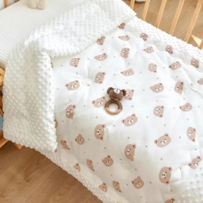 Plaid pour bebe douce motifs ours Gros Câlin