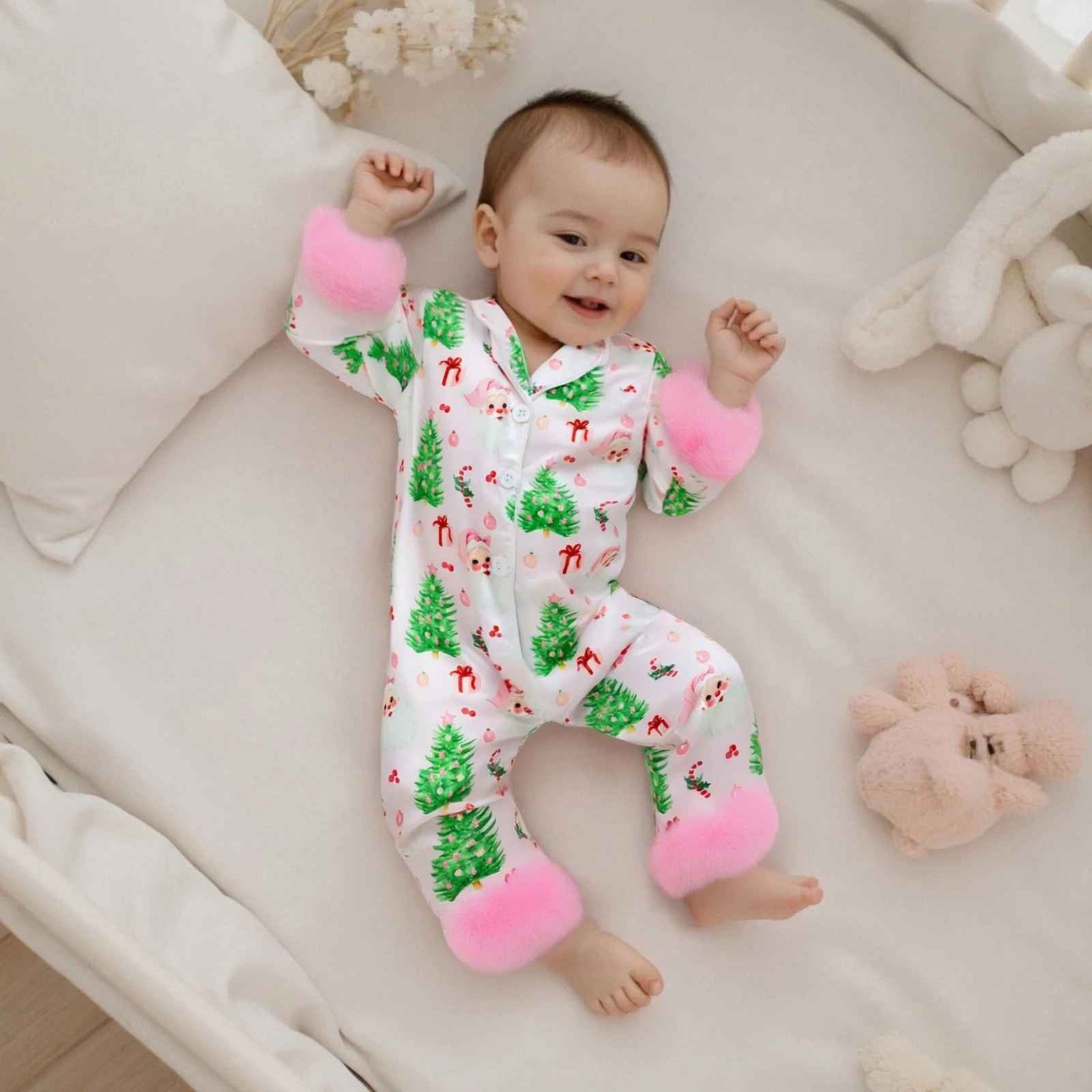 Pyjama Noel Bebe doux sommeil paisible SatinDoux