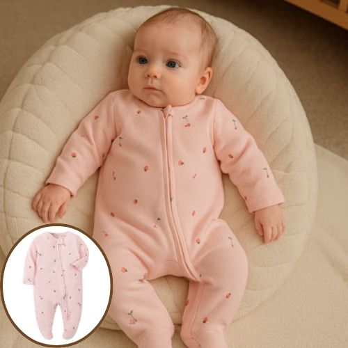 Pyjama bébé fille doux élastique Douceur Enchantée