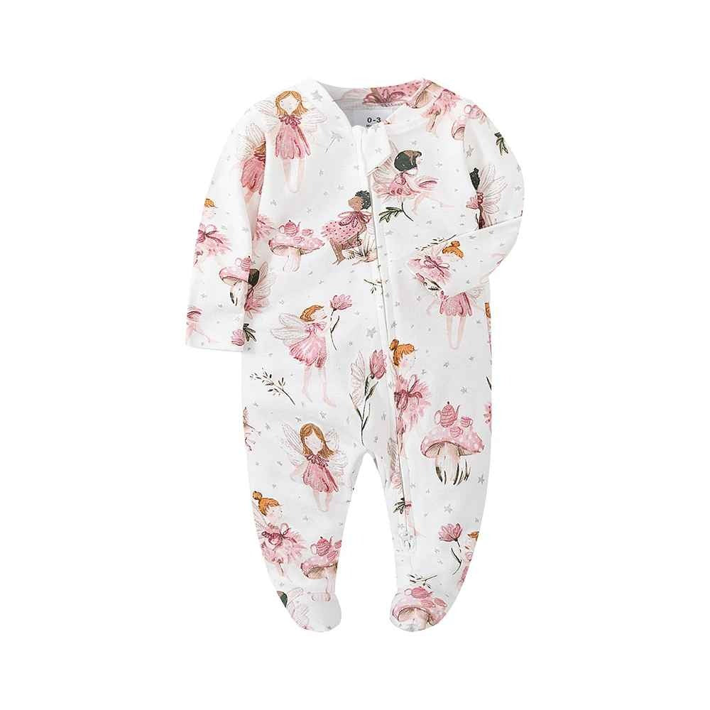 Pyjama bébé fille tissu doux motif fées Douceur Enchantée