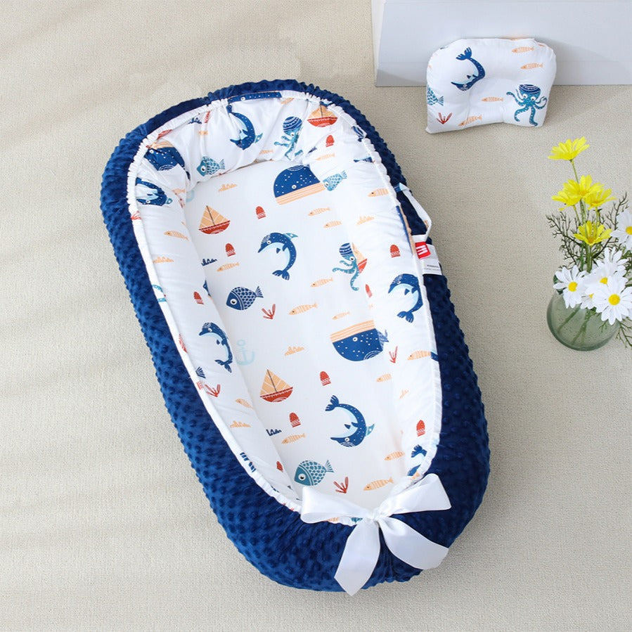 Réducteur bebe motifs marin bleu coton Cocon Marin