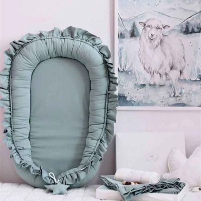 Réducteur de lit bébé doux moelleux CoconBébé Gris