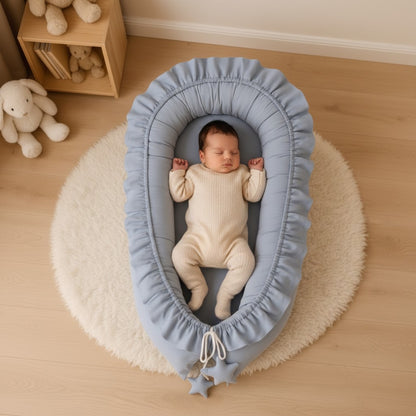 Réducteur de lit bébé sommeil paisible CoconBébé Gris