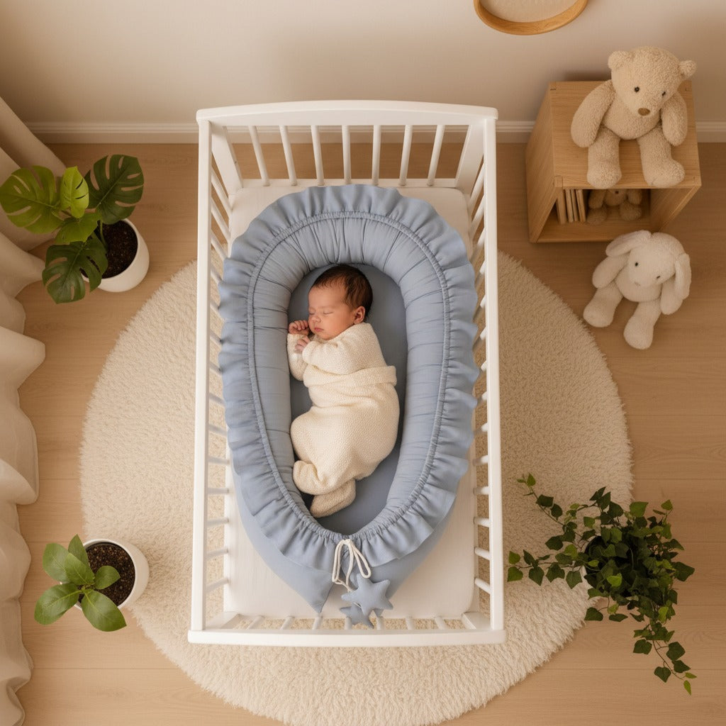 Réducteur de lit bébé sommeil serein CoconBébé Gris