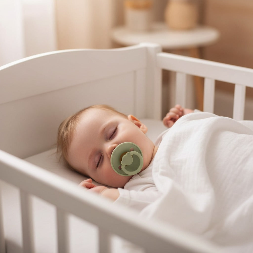 Sucette bébé verte rassurante Silicone Ultra Doux Ours