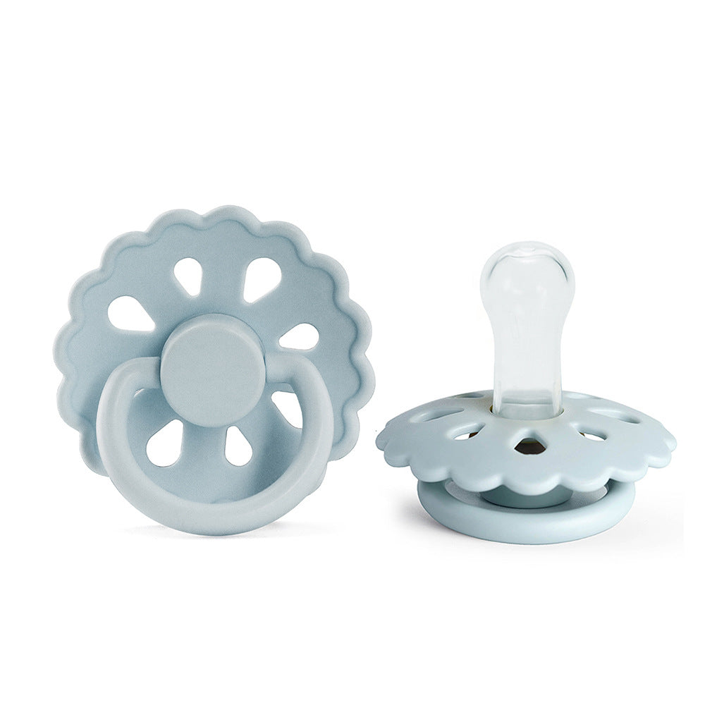 Sucette pour bebe bleue Fleur de Nuit