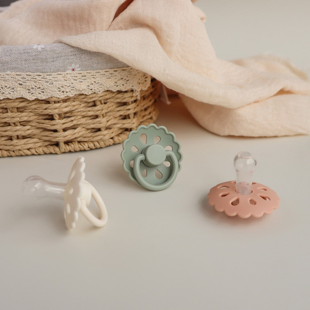 Sucette pour bebe douce naturelle Fleur de Nuit
