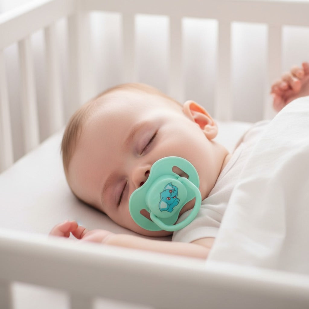 Sucette pour bébé verte sommeil paisible Tendres Compagnons
