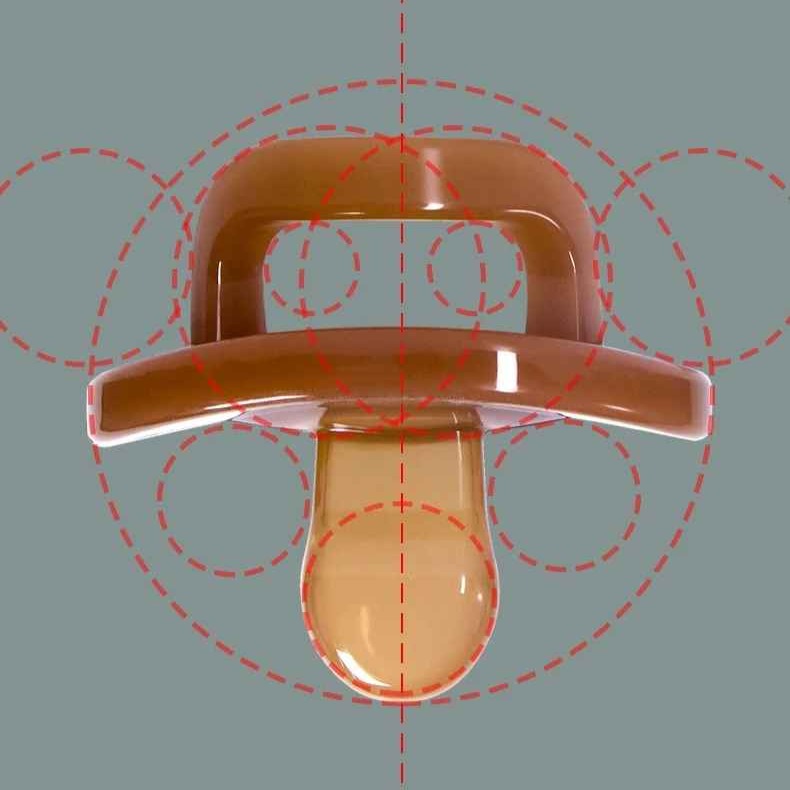 Tétine bébé forme compacte CalinMiel