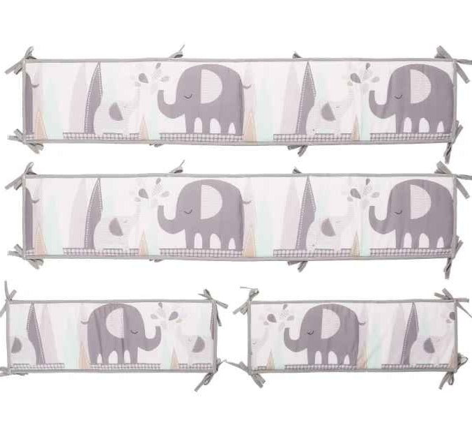Tour de lit bébé 4panneaux Éléphant Cocon