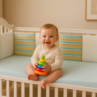 Tour de lit bébé chaleureux GIRAFE rassurant Cocon Sécurisant