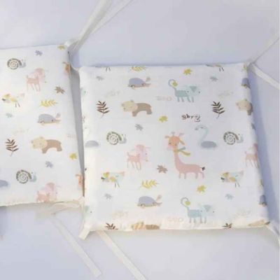 Tour de lit bébé confortable panneaux avec attaches Cocon Protecteur Forêt