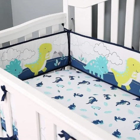 Tour de lit bébé coton apaisant dinosaures Cocon Doux