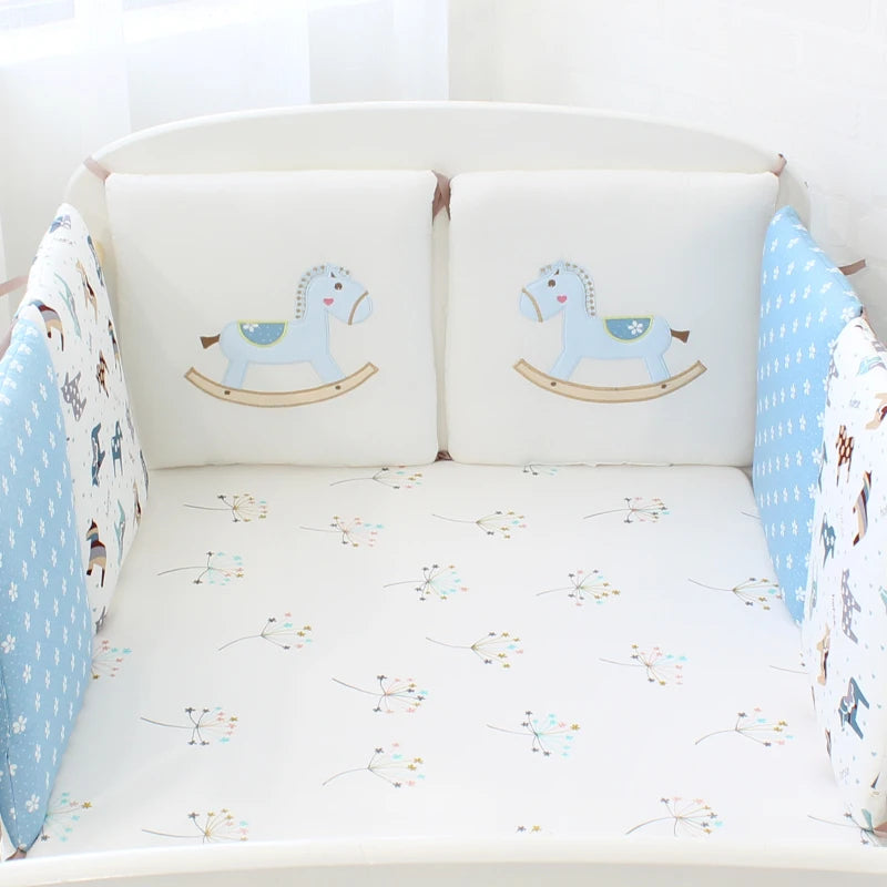 Tour de lit bébé coton nid douillet CHEVAL Cocooning