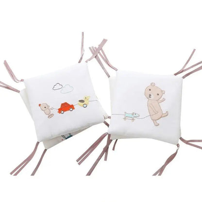 Tour de lit bébé dessins mignons OURS Coton Bio Sécurité