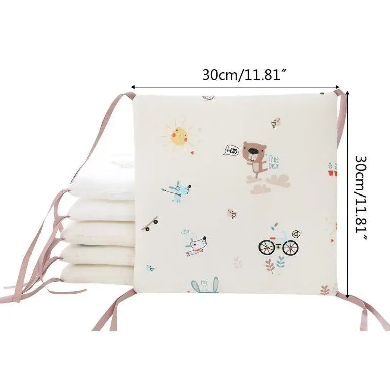 Tour de lit bébé dimensions OURS Coton Bio Sécurité