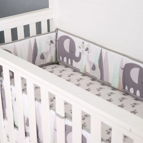 Tour de lit bébé motif éléphant mignon doux Éléphant Cocon