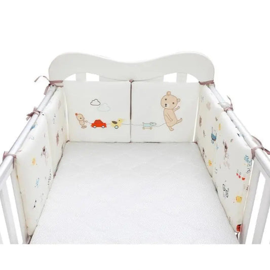 Tour de lit bébé nid douillet OURS Coton Bio Sécurité