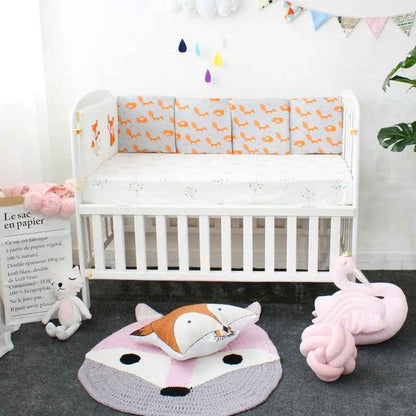 Tour de lit bébé nid douillet Renard Coton Bio