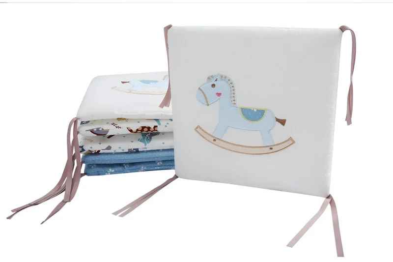 Tour de lit bébé panneaux coton CHEVAL Cocooning