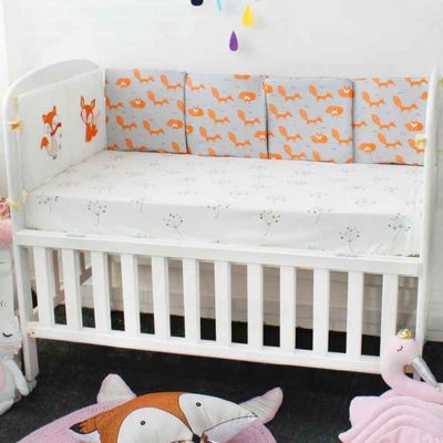 Tour de lit bébé rassurant Renard Coton Bio