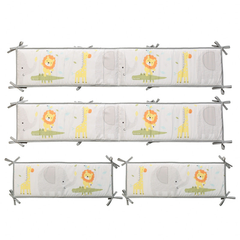 Tour de lit bébé savane 4panneaux Douceur Coton 100%