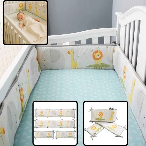 Tour de lit bébé savane installation facile Douceur Coton 100%