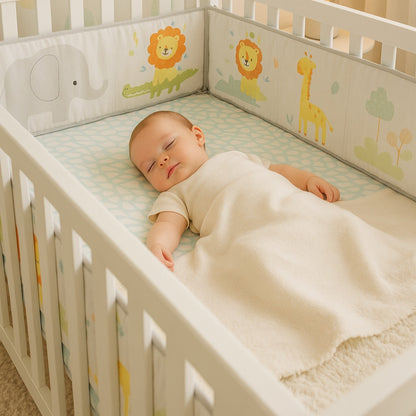 Tour de lit bébé savane sommeil paisible Douceur Coton 100%