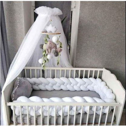 Tour de lit bebe sommeil serein CozyKnot Blanc