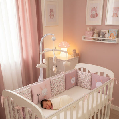 Tour de lit bebe sommeil serein MAUVE nid douillet Douceur