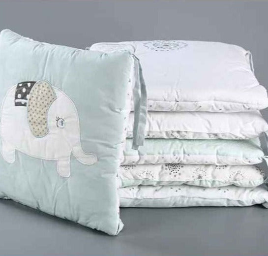 Tour de lit coussins douillets Éléphant Coton Bio