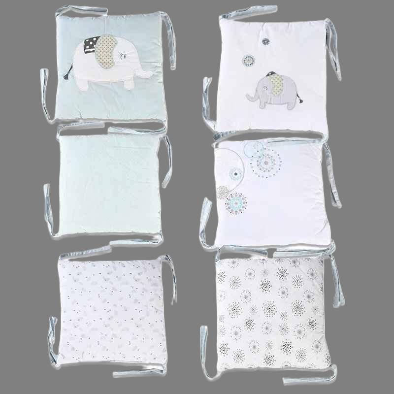 Tour de lit coussins mignons Éléphant Coton Bio