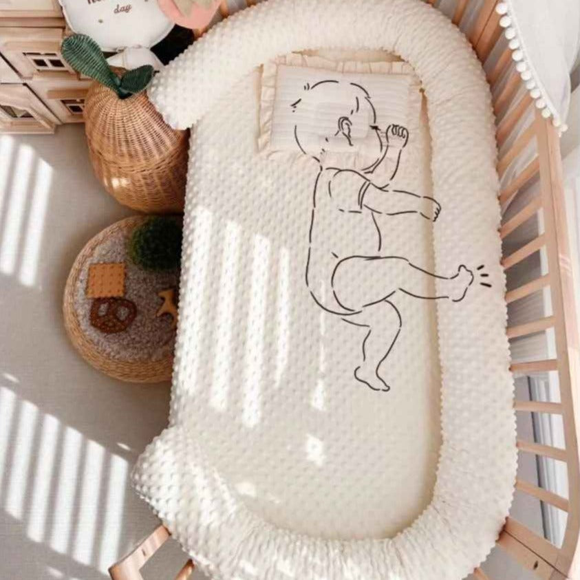 Tour de lit pour bebe doux cotonneux Nid Protecteur