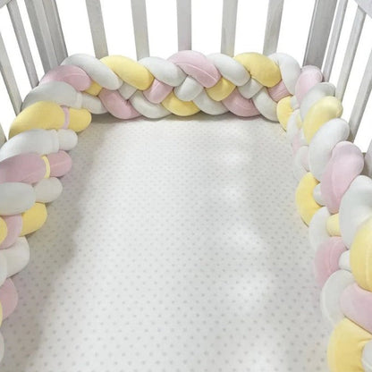 Tresse de lit bébé sommeil paisible CozyKnot Rose Jaune 