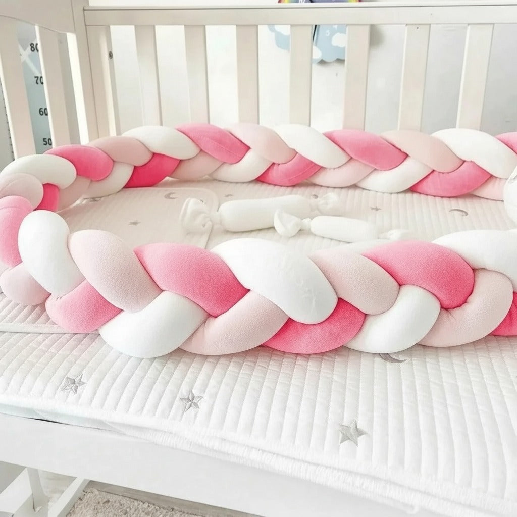 Tresse de lit Rose en coton protectrice - Coton Respirant