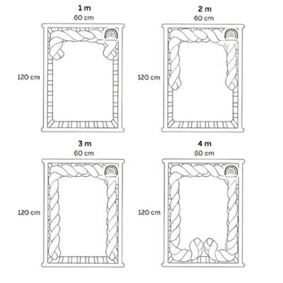 Tresse de lit bébé dimensions TwistBumper Safari Douillet