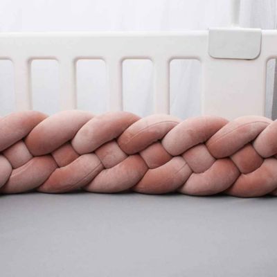 Tresse de lit bebe douce Rose Cannelle VeloursCalin