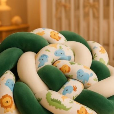 Tresse de lit bébé douce confortable douillette TwistBumper Safari Douillet