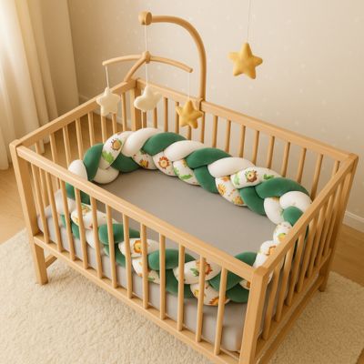 Tresse de lit bébé douce rassurante TwistBumper Safari Douillet