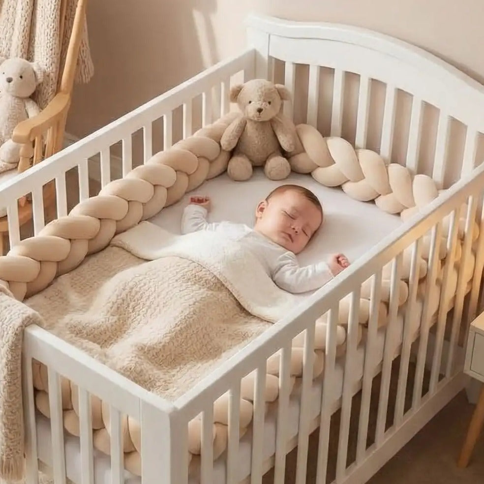 Tresse de lit beige sommeil paisible Coton Ultra Doux