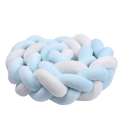 Tresse de lit douce bleu-blanc Petit Rêve